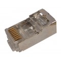 Джек комп. RJ45 8P-8C кат.5е (с экраном) (уп.100шт) REXANT 05-1023