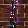 Гирлянда светодиодная "Мультишарики" 10м d17.5мм 100LED RGB 30Вт 220В IP65 провод ПВХ черн. Neon-Night 303-509-2