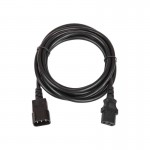 Кабель питания разъем C14 IEC 60320/разъем C13 IEC 60320 3х1кв.мм 250В 10А 1.8м черн. TLK TLK-PCM10-018