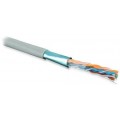 Кабель витая пара F/UTP кат.5E 4х2х24AWG solid PVC FUTP4-C5E-S24-IN-PVC-GY-305 сер. (м) Hyperline 42052
