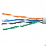 Кабель витая пара U/UTP кат.5E 4х2х24AWG solid CCA PVC сер. (м) Net.on 01-0302