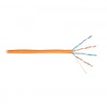 Кабель витая пара U/UTP кат.5E 4х2х24AWG solid LSZH нг(А)-HFLTx оранж. (уп.305м) NIKOLAN NKL 4100C-OR