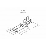Клемма плоская (штекер-6.3мм) 1-1.5кв.мм (DJ611-6.3B) Rexant 08-0911