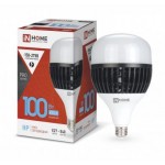 Лампа светодиодная LED-HP-PRO 100Вт 230В E27 Е40 6500К 9500лм с адаптером E40 IN HOME 4690612035697