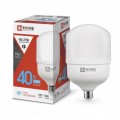 Лампа светодиодная LED-HP-PRO 40Вт 230В 6500К E27 3800лм с адаптером E40 IN HOME 4690612031101