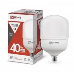 Лампа светодиодная LED-HP-PRO 40Вт 4000К нейтр. бел. E27 3800лм 230В с адаптером E40 IN HOME 4690612031095