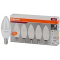 Лампа светодиодная LED Value LVCLB60 7SW/830 7Вт свеча матовая E14 230В 2х5 RU (уп.5шт) OSRAM 4058075577923