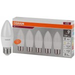 Лампа светодиодная LED Value LVCLB60 7SW/830 7Вт свеча матовая E27 230В 2х5 RU (уп.5шт) OSRAM 4058075578012