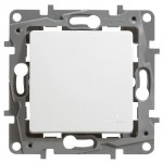 Механизм переключателя 1-кл. СП Etika Plus 10А IP44 250В 10AX бел. Leg 672200