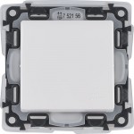 Механизм переключателя 1-кл. СП Valena Life 10А IP44 250В 10AX с лиц. панелью безвинт. зажимы бел. Leg 752156