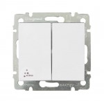 Механизм переключателя проходного 2-кл. СП Valena 10А IP44 250В бел. Leg 770098