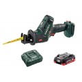 Пила сабельная аккумуляторная SSE18LTXCompact +1х3.5Ач LiHD+ЗУ ASC55 Metabo T03340