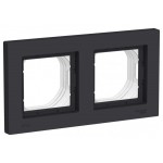 Рамка 2-м AtlasDesign Aqua IP44 карбон SchE ATN441002