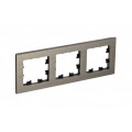 Рамка 3-м AtlasDesign Nature металл латунь SchE ATN312203