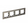 Рамка 4-м AtlasDesign Nature металл латунь SchE ATN312204