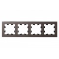 Рамка 4-м AtlasDesign Nature стекло мокко SchE ATN320604