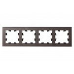 Рамка 4-м AtlasDesign Nature стекло мокко SchE ATN320604