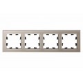 Рамка 4-м AtlasDesign Nature стекло шампань SchE ATN320504