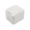Розетка 1-м ОП Mini OG с заземл. IP54 бел. Kranz KR-78-0604