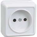 Розетка 1-м ОП Октава 10А IP20 без заземл. бел. IEK ERO10-K01-10-DC
