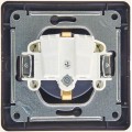 Розетка 1-м СП 1мод. Glossa 16А IP20 с заземл. в сборе шоколад SchE GSL000842