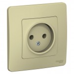 Розетка 1-м СП Blanca 16А IP20 250В без заземл. без защ. шторок беж. SchE BLNRS000017
