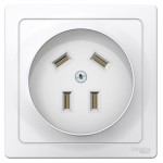 Розетка 1-м СП Blanca 32А IP20 400В 3P+N бел. SchE BLNSR003241