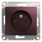 Розетка 1-м СП Glossa 16А IP20 250В без заземл. механизм баклажан. SchE GSL001141