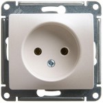 Розетка 1-м СП Glossa 16А IP20 250В без заземл. механизм перламутр. SchE GSL000641