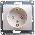 Розетка 1-м СП Glossa 16А IP20 с заземл. защ. шторки механизм перламутр. SchE GSL000645