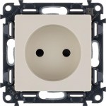 Розетка 1-м СП Valena Life 16А IP20 250В 2P защ. шторки безвинт. клеммы с лицев. панелью механизм сл. кость Leg 753516