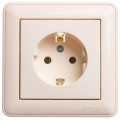 Розетка 1-м СП W59 16А IP20 с заземл. без защ. шторок сл. кость SchE RS16-154-28