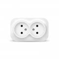 Розетка 2-м ОП 10А IP20 без заземл. бел. IONICH 1417