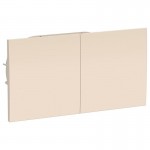 Розетка 2-м СП AtlasDesign 16А IP20 с заземл. защ. шторки со сдвижн. крышкой в сборе беж. SchE ATN000228