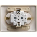 Розетка 2-м СП Glossa 16А IP20 с заземл. в сборе перламутр. SchE GSL000624