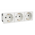 Розетка 3-м Viva 16А IP20 бел. DKC 45003