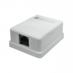 Розетка компьютерная 1-м 8P8C (RJ-45) UTP кат.5E SUPRLAN 10-0307