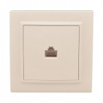 Розетка компьютерная 1-м СП Минск RJ45 беж. EKF ERK01-035-20