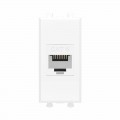 Розетка компьютерная 1мод. Avanti "Белое облако" RJ45 кат.6 без шторок модульная механизм DKC 4400691