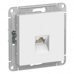 Розетка компьютерная AtlasDesign RJ45 кат.6A механизм бел. SchE ATN000186