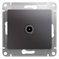 Розетка телевизионная оконечная TV 1-м СП Glossa 1дБ механизм графит SchE GSL001391