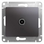 Розетка телевизионная оконечная TV 1-м СП Glossa 1дБ механизм графит SchE GSL001391