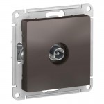 Розетка телевизионная оконечная TV AtlasDesign 1дБ механизм мокко SchE ATN000691