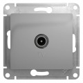 Розетка телевизионная проходная TV 1-м СП Glossa 4дБ механизм алюм. SchE GSL000392