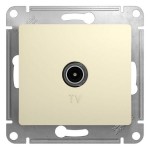 Розетка телевизионная проходная TV 1-м СП Glossa 4дБ механизм беж. SchE GSL000292