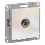 Розетка телевизионная проходная TV AtlasDesign 4дБ механизм жемчуж. SchE ATN000492