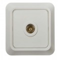 Розетка телевизионная TV ОП Bolleto 7027 16А IP20 бел. ASD / IN HOME 4680005959815