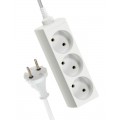 Удлинитель 3х7м без заземл. 16А IP20 ПВС 2х1 КОСМОС YKsm7m-3g(K)