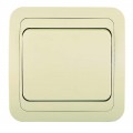 Выключатель 1-кл. СП Mimoza 10А IP20 крем./крем. Makel 25001