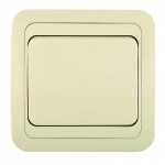 Выключатель 1-кл. СП Mimoza 10А IP20 крем./крем. Makel 25001